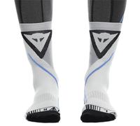 Dainese Dry Mid Socks, Motorrad Socken Kurz Sommer, für Damen und Herren, Schwarz/Blau, EU 45-47