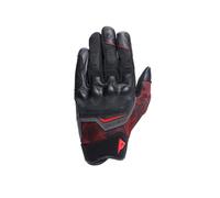 Dainese - Ermex-Handschuhe, Sommer-Motorradhandschuhe, atmungsaktiv mit Mesh-Einsätzen, Starren Knöchelprotektoren, Lederverstärkungen, Touchscreen, Schwarz und Lavarot, Größe M