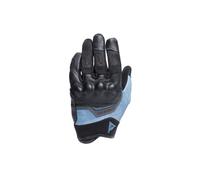 Dainese - Ermex-Handschuhe, Sommer-Motorradhandschuhe für Damen, atmungsaktiv mit Mesh-Einsätzen, Starren Knöchelprotektoren, Lederverstärkungen, Touchscreen, Schwarz und Blau, Größe S