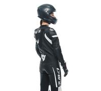 Grobnik 1tlg. Motorradlederkombi perforiert Damen (schwarz/weiß), 42 (48)