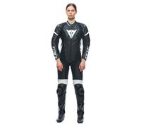 Grobnik 1tlg. Motorradlederkombi perforiert Damen (schwarz/weiß), 36 (42)