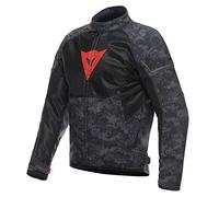 Dainese - Ignite Air Tex Jacket, Motorrad Sommerjacke, Mesh Gewebe, Herren Motorradjacke, Weiche Protektoren, Grau Camo/Schwarz/Fluo Rot, 56