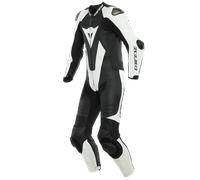 Dainese Laguna Seca 5 Lederkombi Einteiler Perforiert Schwarz / Weiß 110 (lang)
