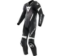 Dainese Laguna Seca 6 1-Teiler Motorrad Lederkombi, schwarz/weiß, Größe 48