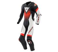 Dainese Laguna Seca 6 Lederkombi (Einteiler), schwarz-weiß-fluorot Größe: 56