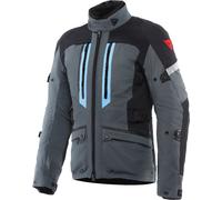 Dainese Mangen Absoluteshell Pro S26 wasserdichte Motorrad Textiljacke, grau/schwarz/blau, Größe 56