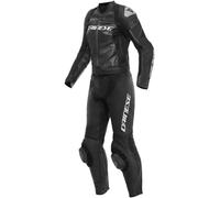 Dainese Mirage Lady 2 tlg. Lederkombi schwarz / schwarz / weiss 46