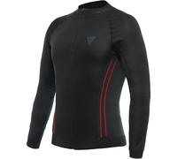 Dainese No Wind Thermo LS, Motorrad Thermounterhemd Funktionsshirt Langarm Atmungsaktiv, Herren, Schwarz/Rot, XS/S