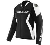 Dainese Racing 5 Damen Motorrad Lederjacke, schwarz-weiss, Größe 40