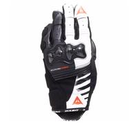 Dainese Reacto Carbon Short WMN Motorradhandschuhe Gr. L Damen Schwarz Weiß Rot