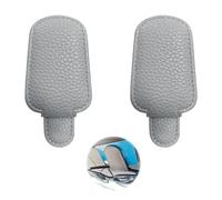 DALAETUS 2 Stück Sonnenbrillenhalter Auto Set, Brillenhalter für Auto für Auto Universal, Brillenhalter Auto für Verschiedene Größe Brillen (Gray