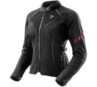 Damen-Motorradjacke Rebelhorn Jax schwarz-rosa 6XL