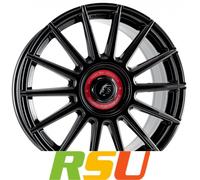 Damina Performance, DM09, 8,5x19 ET35 5x112 72,6, black painted red Inlay