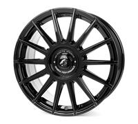 Damina Performance, DM09, 8,5x19 ET35 5x112 72,6, black painted red Inlay