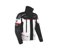 Dane Bornholm GTX Pro wasserdichte Adventure Jacke Grau / Rot 4XL