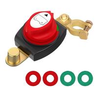 DAOKAI Batterie Trennschalter,12V-48V 180° Einstellbarer Auto Batterie Trennschalter,Batterieschalter,ON-OFF Batterie Hauptschalter,für Auto Motorrad Marine Boat Caravan