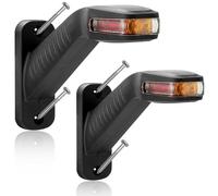 DARKGUARD LED Begrenzungsleuchten Anhänger Positionsleuchten für LKW PKW KFZ Umrissleuchte 12V 24V Gummi Seitenmarkierungsleuchten Anhänger Rückleuchten Beleuchtung Wasserdicht R10 E-Mark