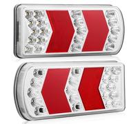 DARKGUARD LED Rückleuchten Set für Anhänger 12V/24V, Wasserdicht Anhänger Beleuchtung Rücklichter für Wohnwagen PKW LKW Traktor (7-in-1 Anhaenger Rücklicht Komplettset)