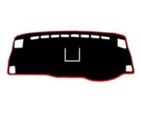Dashboard Matte Für Suzuki Für Liana 2011-2013 Mit Uhr Dashmat Pad Teppich Sonnenschutz Auto Abdeckung Armaturenbrettmatte Center Konsole Armaturenbrett(Red RHD)