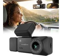 Dashcam 4K mit Innenraumkamera und GPS, Dual Autokamera vorne und innen mit 3,16 Zoll Display, WLAN, Nachtsicht, Parkmodus, Loop-Aufnahme, schwarz
