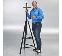 Datona Spindel Unterstellbock 2 Tonnen für Auto Hebebühne und Scherenhebebühne höhenverstellbar 120 bis 190 cm mit Sicherungsbolzen Clip und geschweißter Stahlkonstruktion 1 Stück