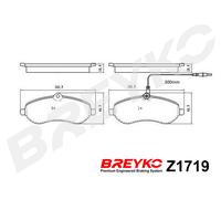 DAVID VASCO Z1719 Bremsbelagsatz, Scheibenbremse für CITROËN,FIAT,PEUGEOT,TOYOTA