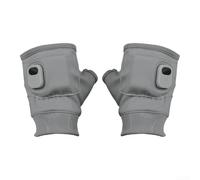 DAZZLEEX Elektrisch beheizte Handschuhe mit 1800 mAh Akku, 360-Grad-Heizung, Thermo-Winterhandschuhe für Wandern, Camping, Motorrad, Reiten, Schwarz (grau)