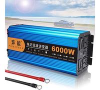 DBOATB Reiner Sinus-Wechselrichter 3000W 4500W 6000W 8000W Wechselrichter DC 12V auf AC 220V 230V 240V Spannungswandler, Wechselrichter mit AC-Buchse und USB-Anschluss für Reiseausflüge,8000W (6000