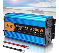 DBOATB Reiner Sinus-Wechselrichter 3000W 4500W 6000W 8000W Wechselrichter DC 12V zu AC 220V 230V 240V Spannungswandler, Wechselrichter mit AC-Buchse und USB-Anschluss für Reiseausflüge,8000W (4500W