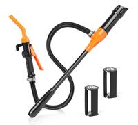 DBREAKS Elektrische Benzinpumpe, 2,4 Gallonen/min Flüssigkeitstransferpumpe, Elektrische Umfüllpumpe Transferpumpe, Batteriebetriebene Siphon Pumpe Elektrisch, Tragbare Elektrische ölpumpe für Benzin