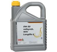 DBV 0W/30 vollsynthetisch für VW WIV Longlife II 4 x 5-Liter-Kanne