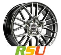 DBV 5KS 003 Hypersilver Alufelge 17 Zoll ET45 5x108 ML74,1