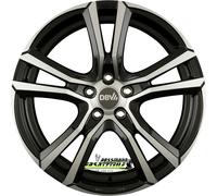 DBV Alufelge Andorra Schwarz poliert 8x18 (18 Zoll) ET40 5x112 ML74,1