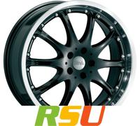ALUFELGEN DBV, AUSTRALIA , 7X15 ET40 5X114,3 74,1, SCHWARZ HORN POLIERT