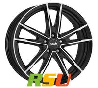 DBV DBV Florida KF schwarz glänzend front poliert 7x16 ET41 - LK5/112 ML66.6 Alufelge schwarz