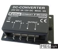 DC - DC Spannungswandler Wandler von 24V auf 12Volt DC Spannung - 3A [EEK: je nach eingesetztem Leuchtmittel]