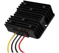 DC-DC Step Up Converter 12V Input 24V Output 12A Max Aluminum Housing Power Module for Vehicle Marine Off Grid Applications with Fuse (12V to 24V 12A)