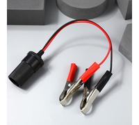 DC12V Auto Batterieklemme Clip Kabel Krokodilklemmen Zigarettenanzünder Adapter