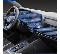 DCTPETHM TPU Transparente Folie GTI Auto Innenraum Aufkleber Mittelkonsole Bildschirm Armaturenbrett Auto Zubehör, für VW Volkswagen Golf 8