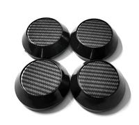 DDHHBH 4 Stück Nabendeckel Set für FIAT Ducato,ABS+Aluminium Radnabenkappen Felgendeckel Nabenkappen Wheel Caps Anti Rost Auto Tuning Zubehör,Black-A:Size1-60/57mm