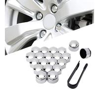 DDLLZDSP 20 Stück Radmutternkappen Schraubenabdeckungen für Smart 451 Brabus Smart 453 Fortwo Forfour, Staubdicht Radmutterschutzabdeckung, Sechskant Reifenmutternabdeckungen Schraubenabdeckung