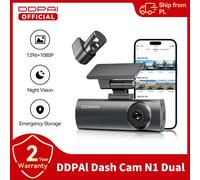 DDPAI N1 Dual Dash Cam 1296P UHD F1.8 Blende WiFi NightVIS APP Steuerung Parkplatz Monitor Auto Kamera Recorder unterstützung Hinten Cam