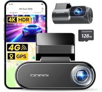 DDPAI N5 Dual Dashcam Auto Vorne Hinten 4K HDR+1080P, GRATIS 128GB Karte | AI ISP Nachtsicht 3.0, 5G WiFi 6 GPS, 72h Radar Parküberwachung, G-Sensor, Loop-Aufnahme, App-Steuerung, Unterstützt 4G LTE