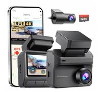 DDPAI Z50 Pro Dashcam Auto Vorne Hinten 4K+1080P, Dual HDR, 128GB Karte, WiFi6, GPS, 3" IPS, 48h Parküberwachung, Nachtsicht, ADAS, Loop-Aufnahme, G-Sensor, Superkondensator, Unterstützt 4G LTE