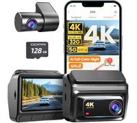 DDPAI Z60 Dashcam Auto Vorne Hinten 4K+1080P, Integriertem 32GB eMMC/4G LTE | Vollfarb-Nachtsicht, 5GHz WiFi 6 GPS, 24/7 Parküberwachung, 3" IPS, G-Sensor, ADAS,512G Max, AI ISP Night Vision 2.0