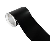 DecoMeister Autofolie matt 20x50 cm | Klebefolie Auto mit Luftkanal-Kleber und UV-Schutz | Selbstklebend Folie für Innen und Außen | Auto Folierung für Tuning | Einstiegsleisten Schutz | Schwarz Matt