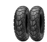 Deestone Set 2 Reifen 100/90-10 für Piaggio Ape 50, Motorrad, Scooter TASSELLATI verstärkt 8PR GOMME 61L Reifen TUBELESS