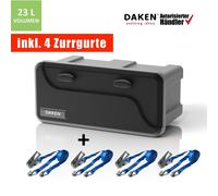 Deichselbox Daken Blackit 2 550x250x295mm Werkzeugkasten Anhänger Staukiste Box