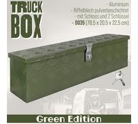 Deichselbox Werkzeugkasten Truckbox Alu Box Transportbox D035 Grün trucky