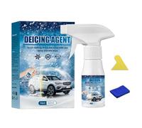 Deicing Agent For Car Windshield, 60 Ml Enteisungsspray Für Autoscheiben Mit Tuch, Enteiserspray Auto Scheibe, Scheibenenteiser Spray Für Winterlichen Schnee Und Frostbedingungen
